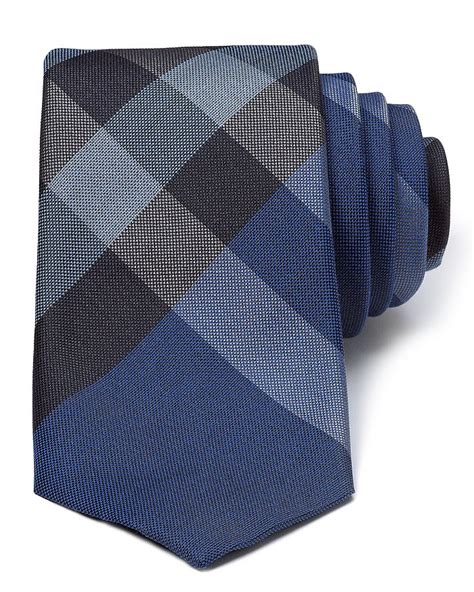 Burberry London Rohan Woven Skinny Check Tie Men